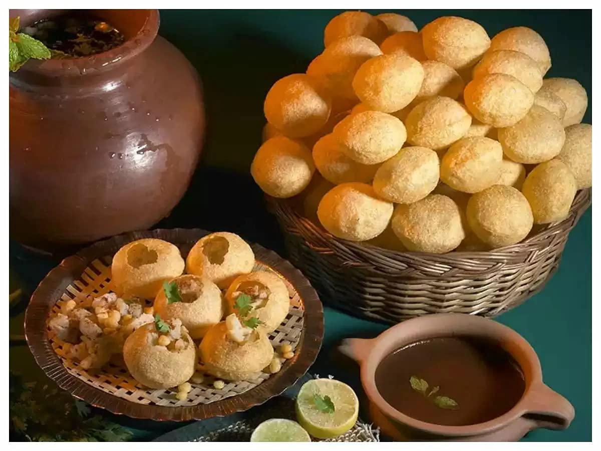 Veganic Veganic Dry Gol Gappa/ Pani Puri/ Puchka Wheat Snack Pellets | Ready To Fry Atta Golgappa Papad - 400gm