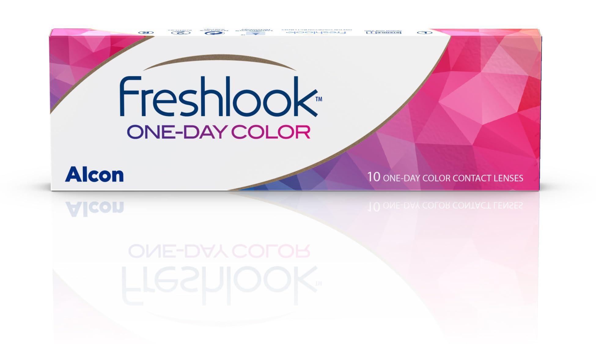 Freshlook One-Day Color Freshlook OneDay - Daily Disposable Color Contact Lenses (-02.25, Green, Pack of 10) | From Alcon