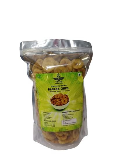Generic Nagercoil Famous Banana Chips 500 gms and Mixture 1 Kg TJ Product Combo pack