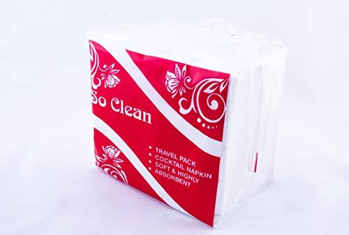 JK J K PAPER CONVERSION PRODUCTS JKs So Clean Paper Napkins 27cm X 30cm 4 fold 100 Sheets/Pkt (Pack of 2)
