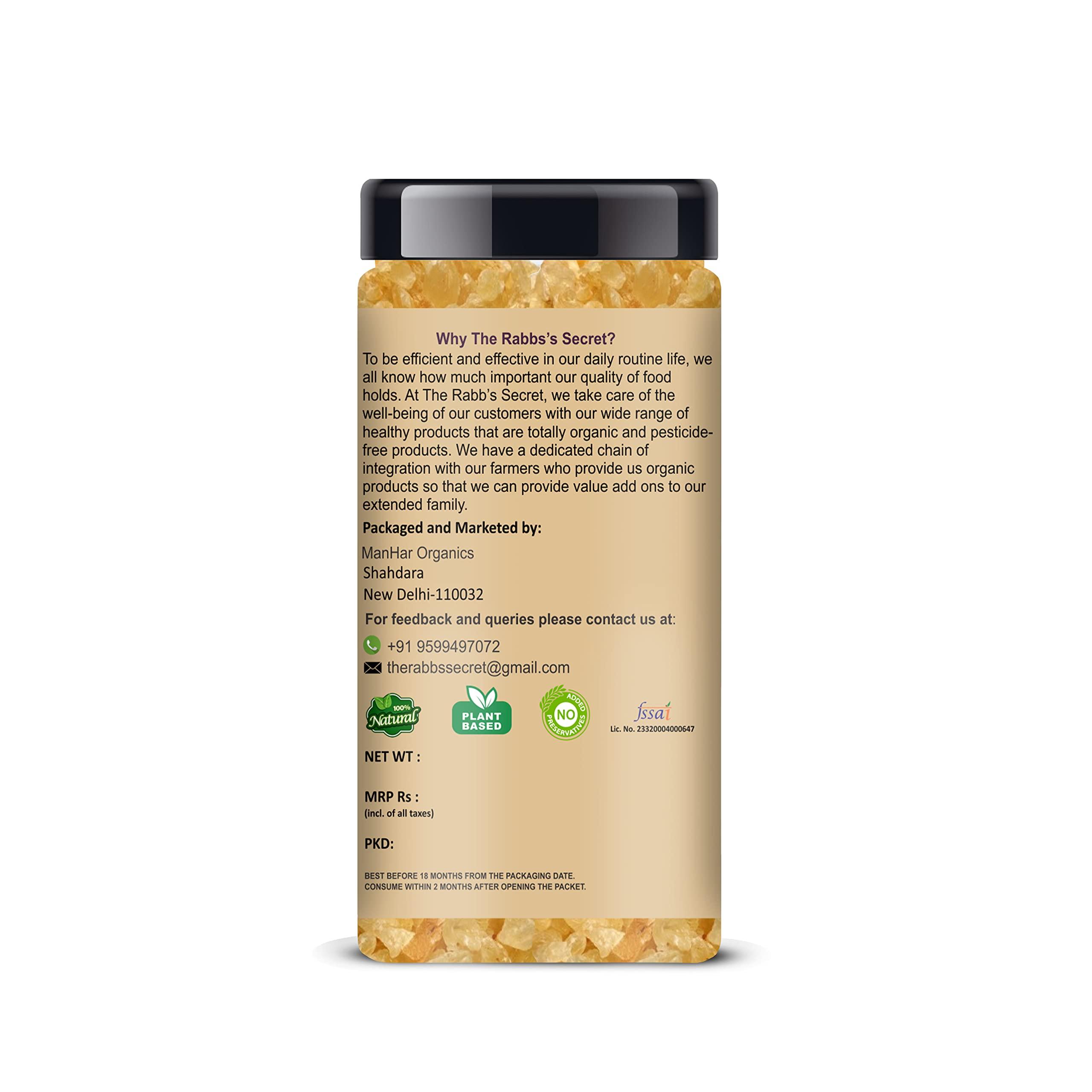 The Rabb's Secret The Rabb's Secret Gond Katira Pure Organic Jar 150gm| Tragacanth Gum| Edible Gum (Gond Katira, 150gm)