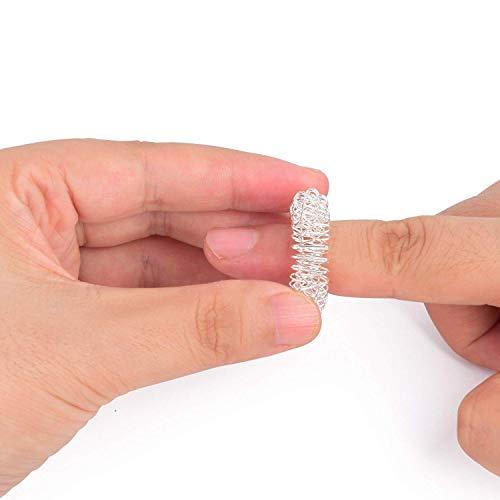 R A Products Acupuncture Products Sujok Acupressure Finger Massage Ring -Set of 10