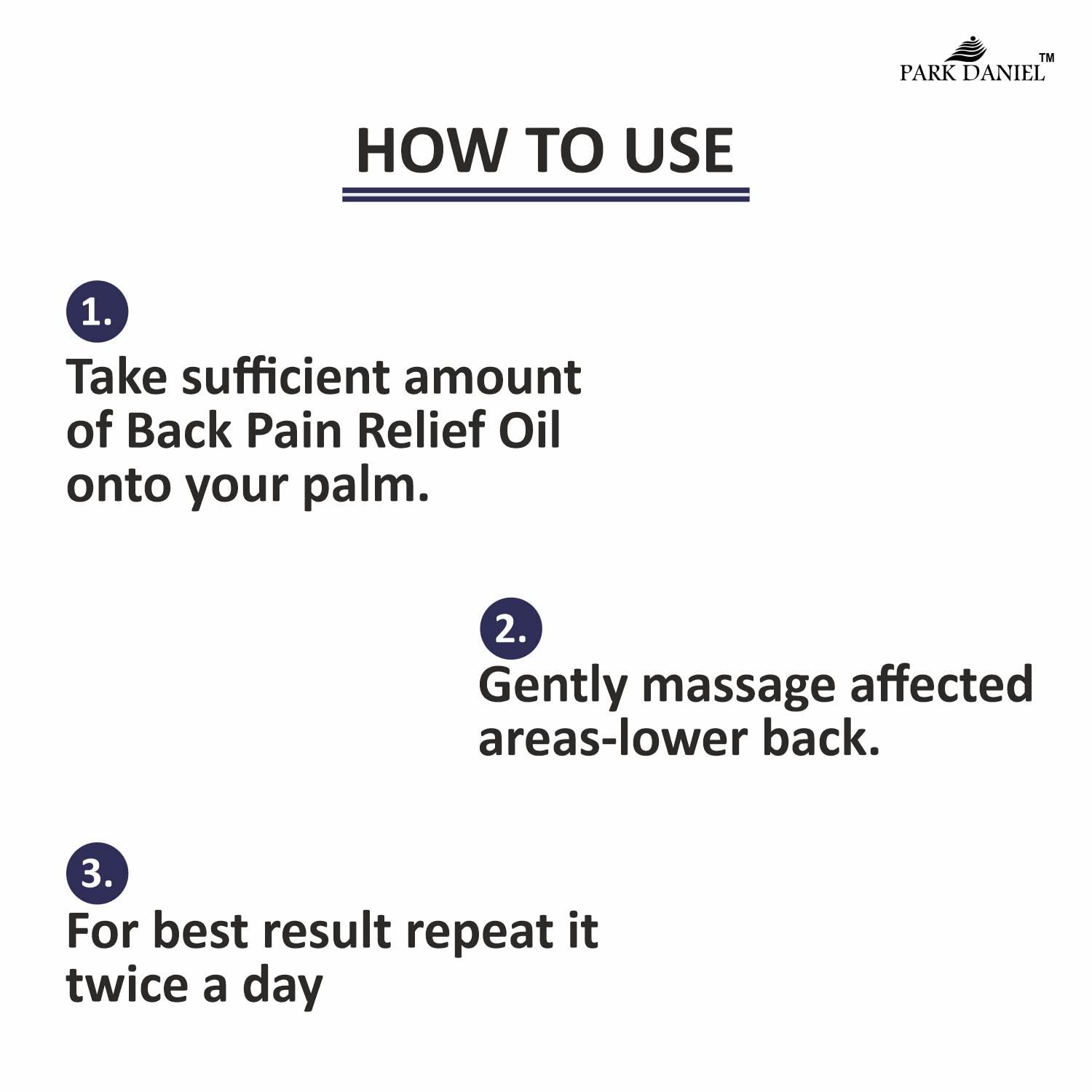 Park Daniel Park Daniel Roll On Back Pain Relief Oil|Back pain oil | Massage Oil | Relief from Back pain and sciatica with Natural Ingredients Pack of 2 of 50ML