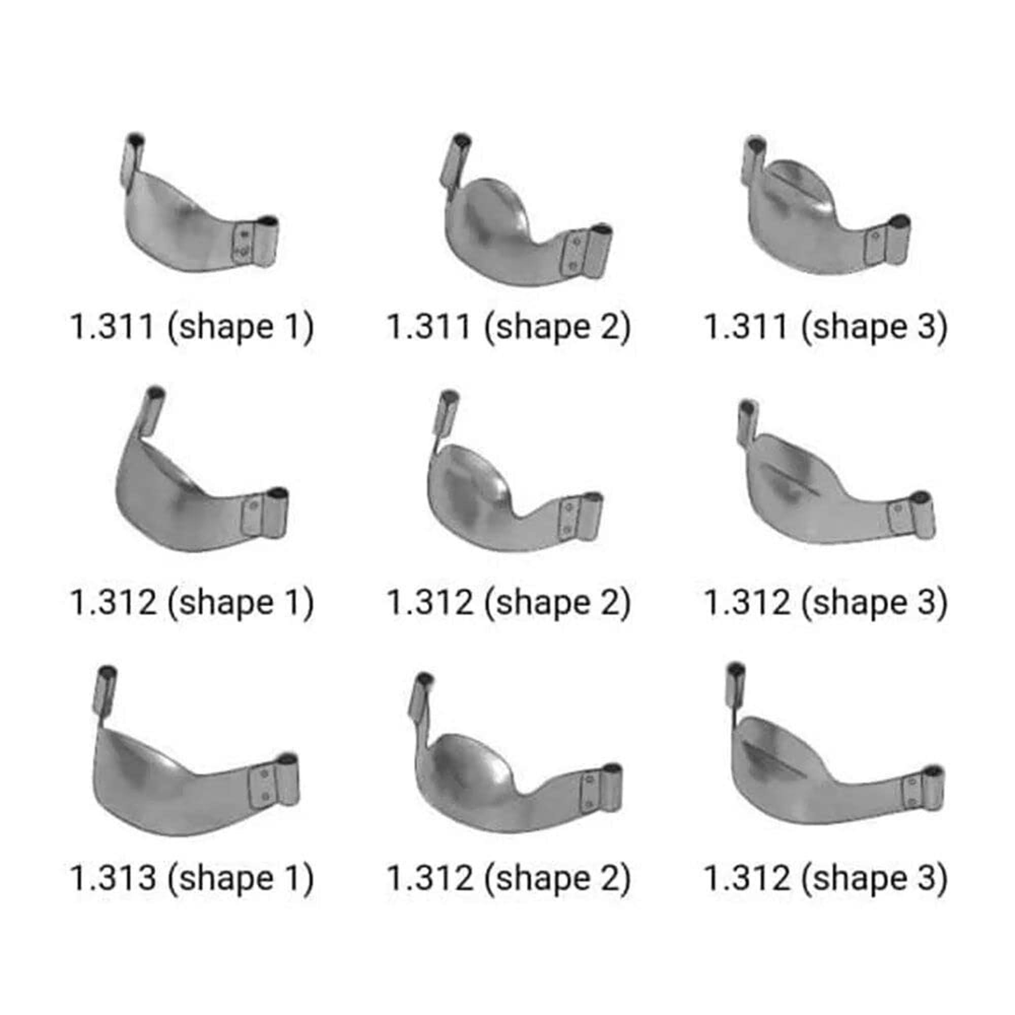 SUPERENDO SuperEndo Russia Tor Vm Saddle Contoured Metal Matrices - Refills (Large) (12pcs) No 1.313