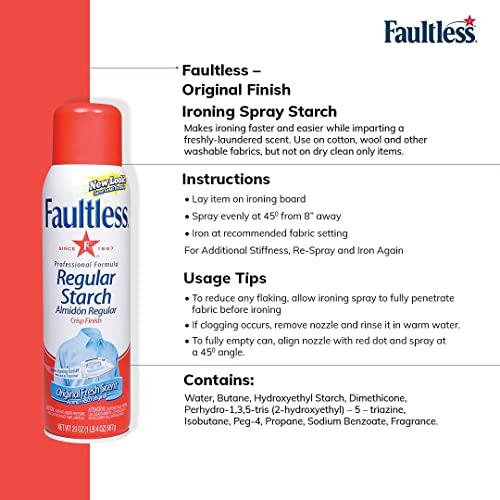 Faultless Faultless Instant fabric stiffener spray for clothes | Wrinkle free instantly | Linen Clothes & Sarees | For All Types Of Clothes | Pack of 01 |