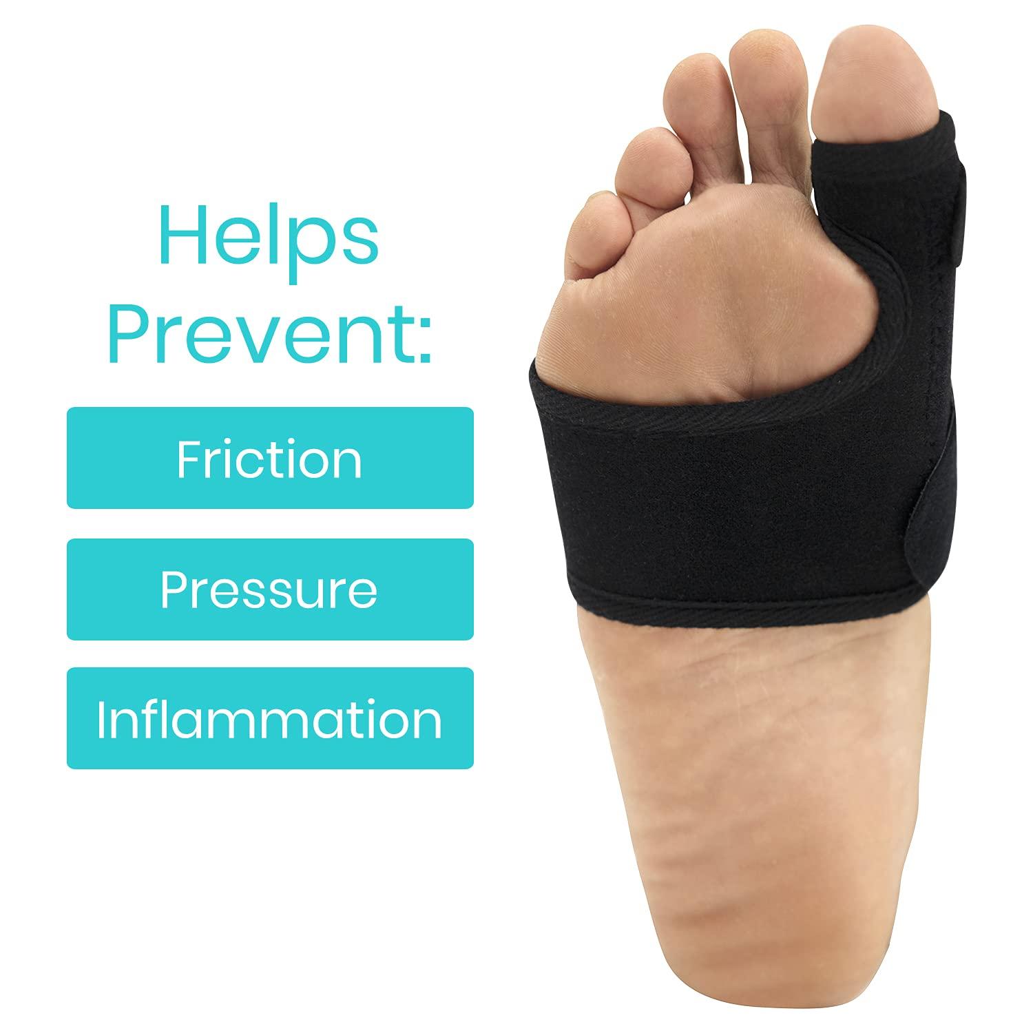 VIVE Vive Bunion Splint (Pair) - Big Toe Straightener - Corrector Brace for Hallux Valgus Pad, Joint Pain Relief, Alignment Treatment - Orthopedic Sleeve Foot Wrap Night Time Support for Men and Women
