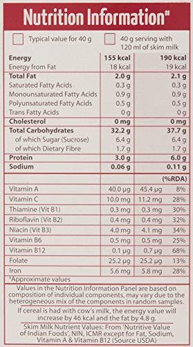 Kellogg's Kellogg's Muesli Crunchy Fruit And Nut, Multi-Grain Cereal, High In Iron, Vitamin B And Source Of Fibre, 500g