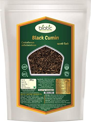 Biotic Biotic Natural Kala Jeera - Kaali Jeeri - Kali Jeeri - Black Jeera - Black Cumin Seeds - Kali Jiri - 200gm