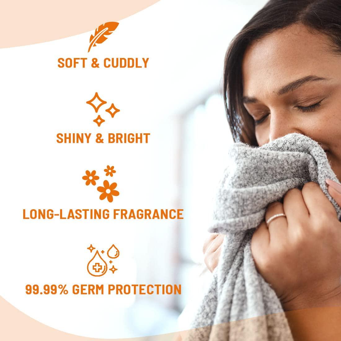 KIKGERM Kikgerm Plant Based Fabric Conditioner & Fabric Softener - Natural, Eco-friendly, Non-toxic, Chemical-free, Biodegradable - Kids Safe, Skin Safe - Long Lasting Fragrance & Softness - 500ml(Pack of 1)