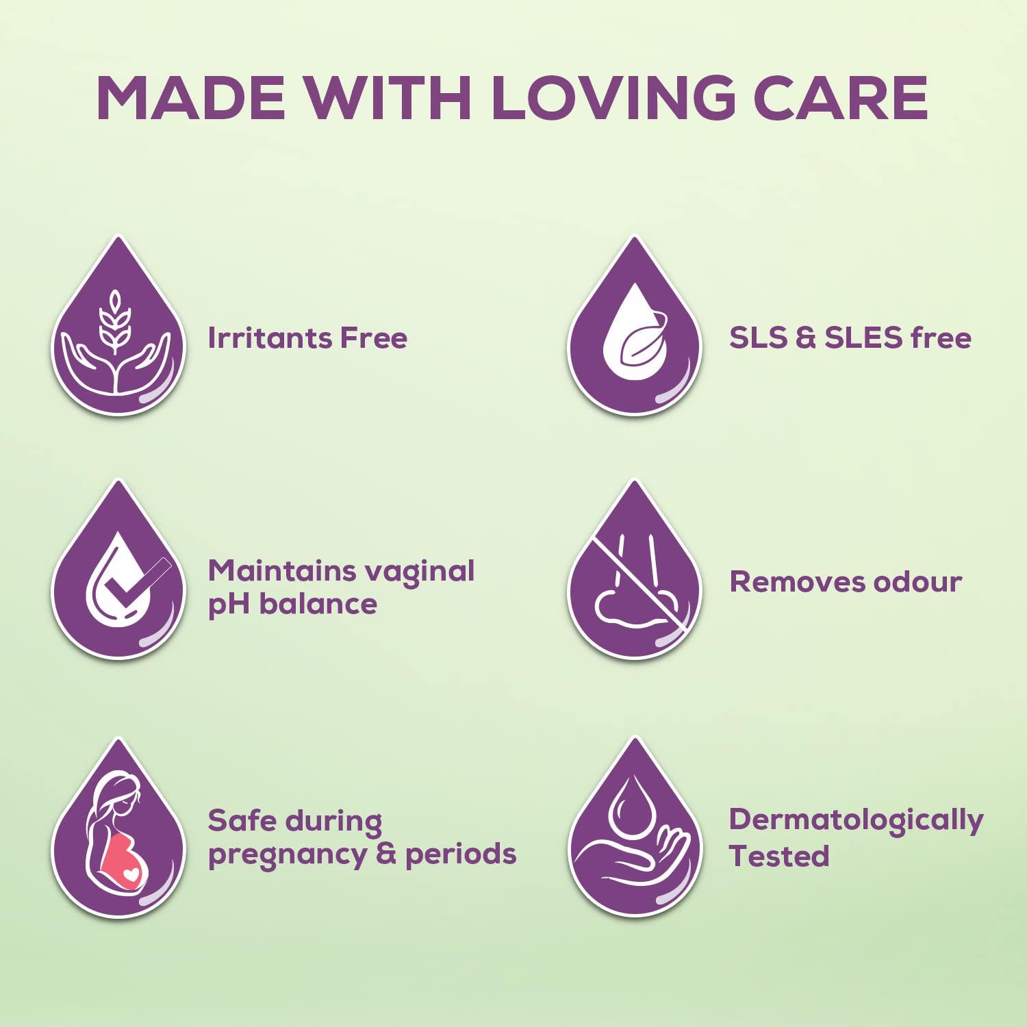 Evereve Evereve Intimate Wash for Women, 200ml, 3 in 1, No Odour, No Itching, No Irritation, with Tea Tree Oil & Neem Extract, Maintains pH balance, Dermatologically Tested, safe during Pregnancy & Periods