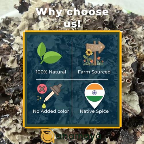 anamaya Stone Flower Spice | Pathar Phool | Dagad Phool | Chhabila | Kalpasi | Permalia Perlata | Rock Flower Stone | Patthar Ke Phool | Biryani Flower | 30 Gram Pack of 1