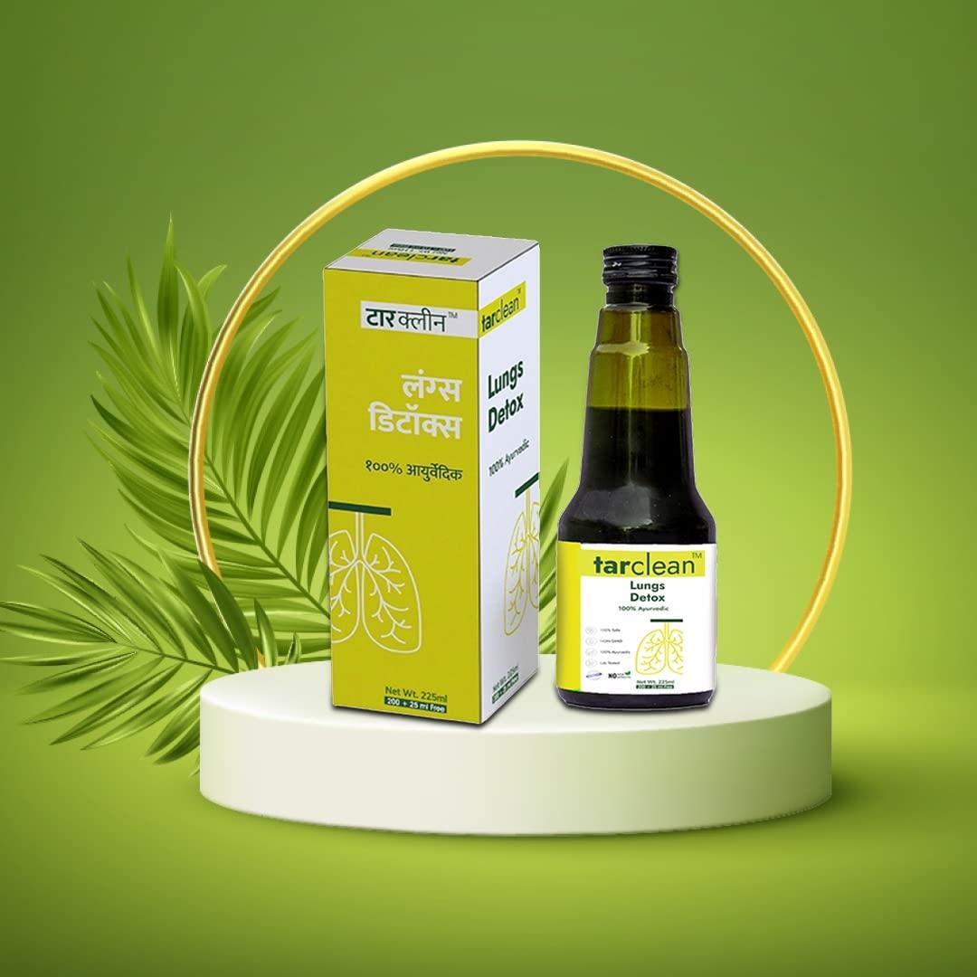 Le-vanza Food & Herbals Le-Vanza Food & Herbals Lungs lung Tar Clean Syup | Detox For Smokers, pollution Cleanse | Lung detox | Removes Tar from Lungs| Lungs Detox Herbal Supplement | Lungs Cleanse Detox 225ml(pack of 1)