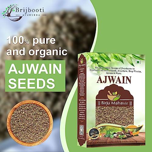 BrijBooti BrijBooti Ajwain Moti - Ajwain Whole - Ajwain - Trachyspermum Ammi - Carom Seed - 100 Gr