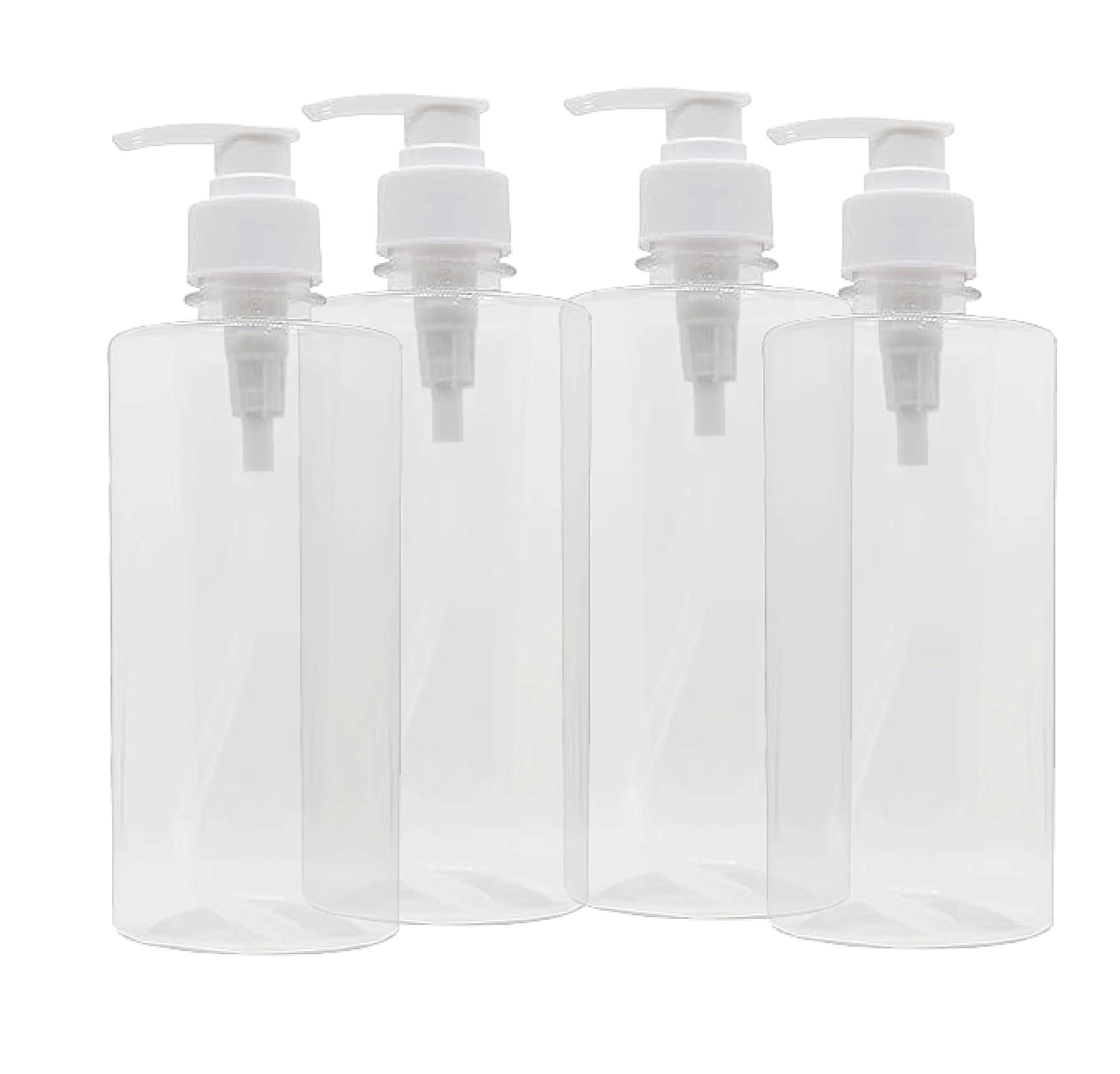 FUTURA MARKET FUTURA MARKET Empty Pump Bottle Hand Wash Refillable and Hand Sanitizer also Multi purpose use for Office Home and travel 500Ml Each (Pack of 4)