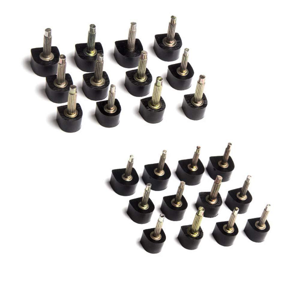 CertBuy 12 Pairs Women\'s High Heel Shoes Replacement Tips Pin, Heel Tips for High Heel Shoes, Stiletto Repair Shoe Heel Caps Heels Tips Replacement Dowels, 2.4/3.0mm Nail Diameter, Black, Black, 12 Pair (Pack