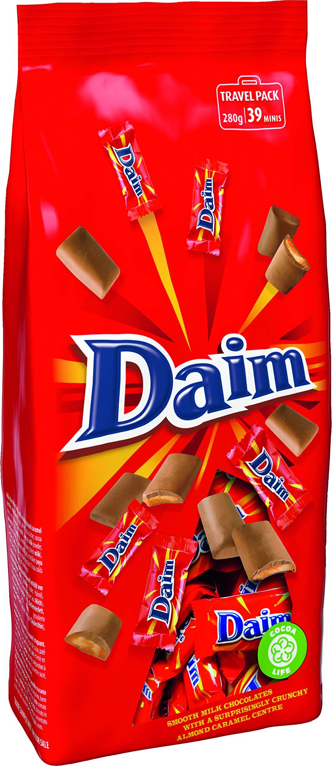 Daim Daim Mondelez Milk Chocolate with Almond Caramel Centre Minis Bags, 280 g
