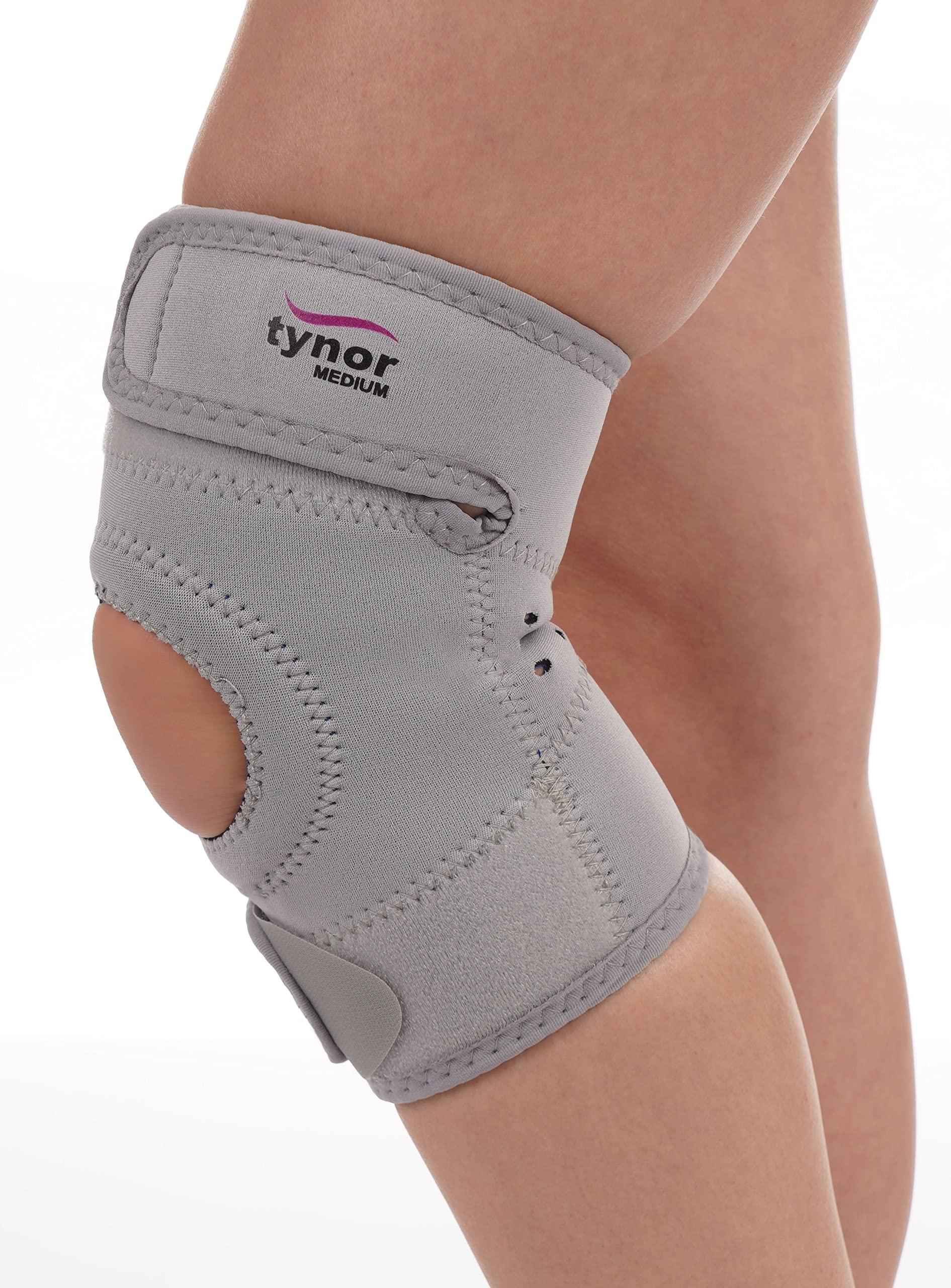 TYNOR TYNOR Knee Support Sportif (Neo) (XL(22.0-24.4)) Wrist Brace with Thumb for wrist support, Grey, Universal Size, Non toxic,1 Unit
