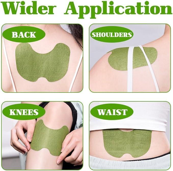 Abgrow Abgrow 100% Natural Knee Pain Relief Patches - Heating Herbal Patches for Back, Shoulder, Neck, Joints - No Side Effect (Pack of 10)