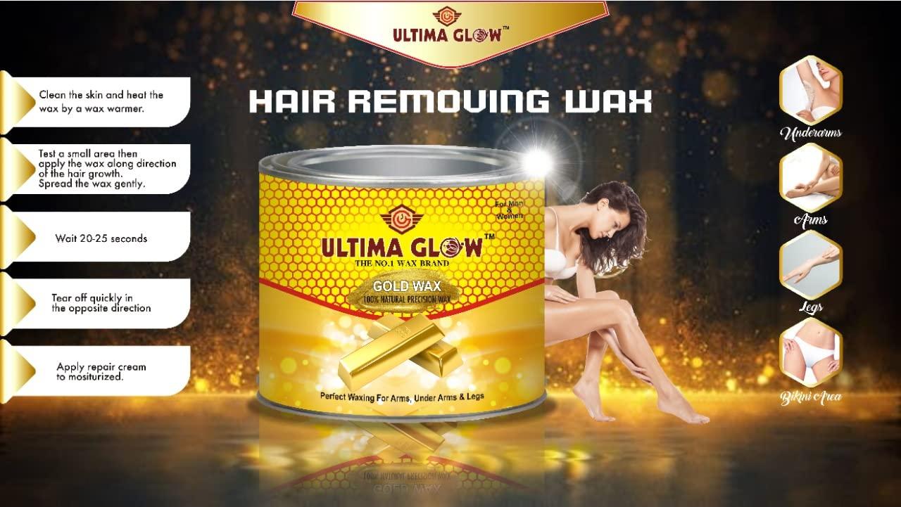 ULTIMA GLOW ULTIMA GLOW gold wax 600g Hard Wax Beans For Beauty Skin soft wax all skin