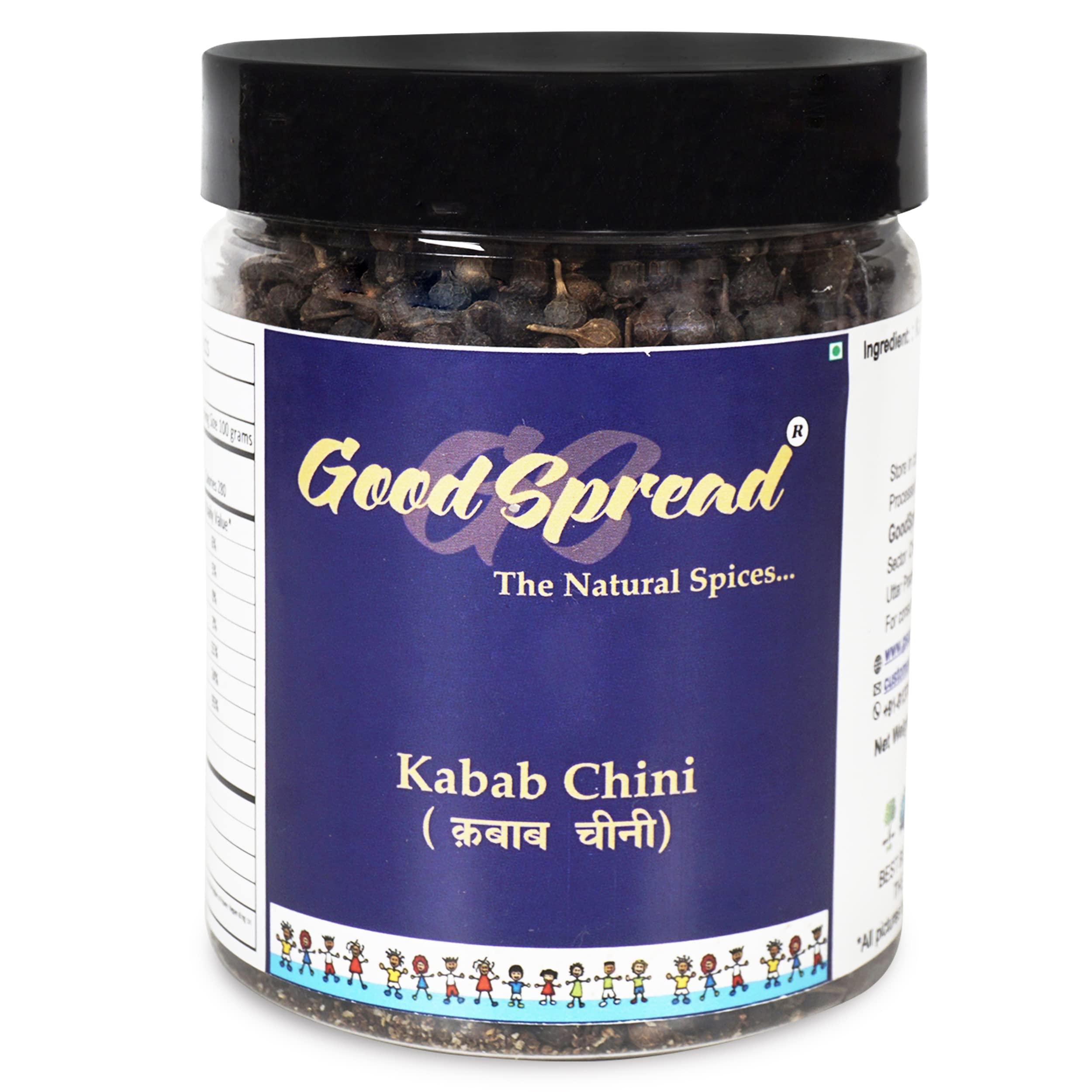 GoodSpread GoodSpread | Organically Grown | Kabab Chini | 200 grams | Cubeb | Kebab Chini | Shital Chini | Long Tailed Pepper | Sarvsugandhi | Java Pepper | Kubeb Berries |