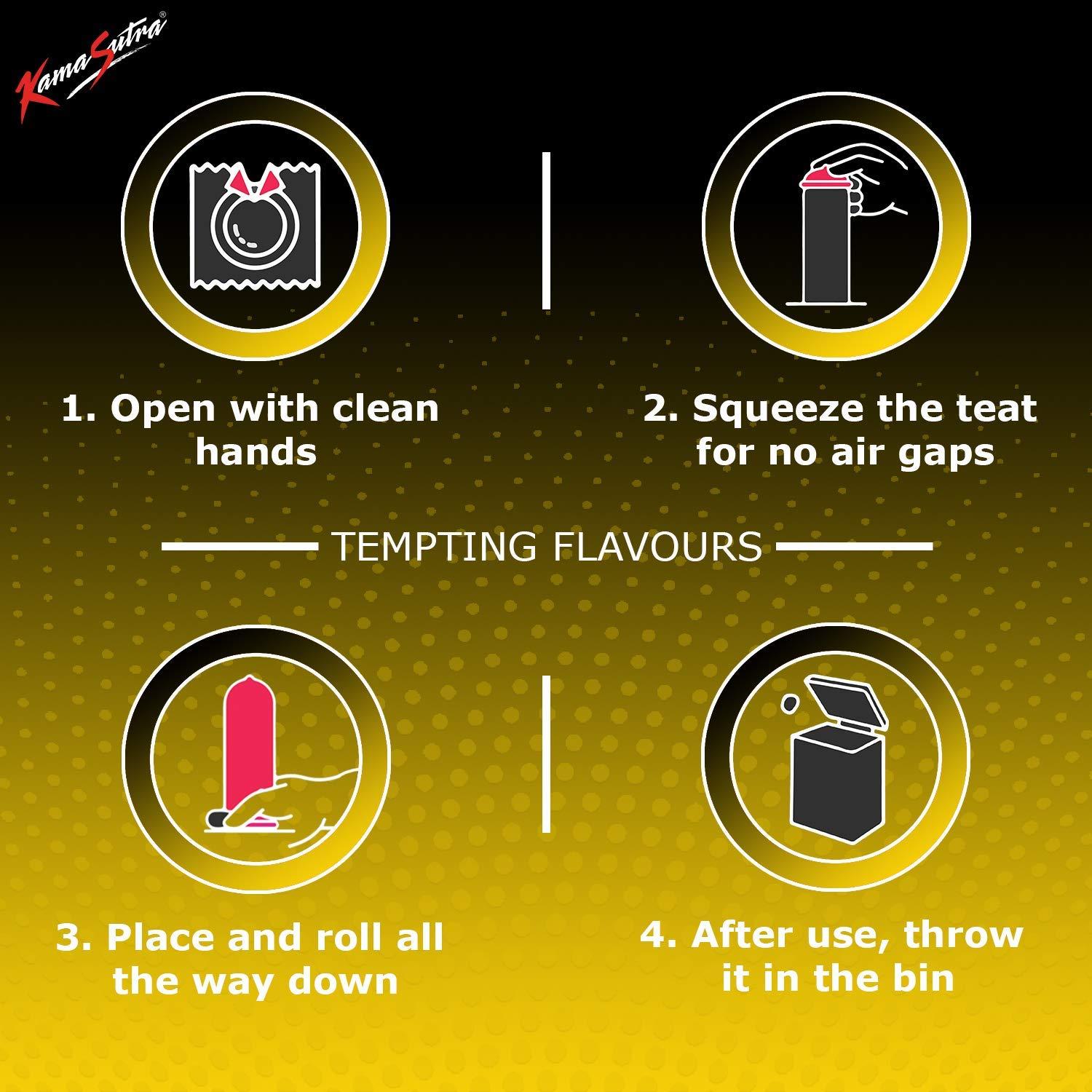 arman international A \'KS_CONDOM\' Mango Flavour Condom Made of Natural Rubber Latex For Men(1 Pack Of 10 Condom Each)