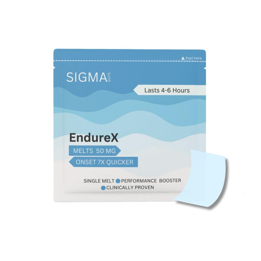 SIGMA GUYS SIGMA GUYS EndureX Ultra Vitality Melts for Helps Increase Performance & Strength | For Men | Lasts upto 6 Hours | Pack of 4