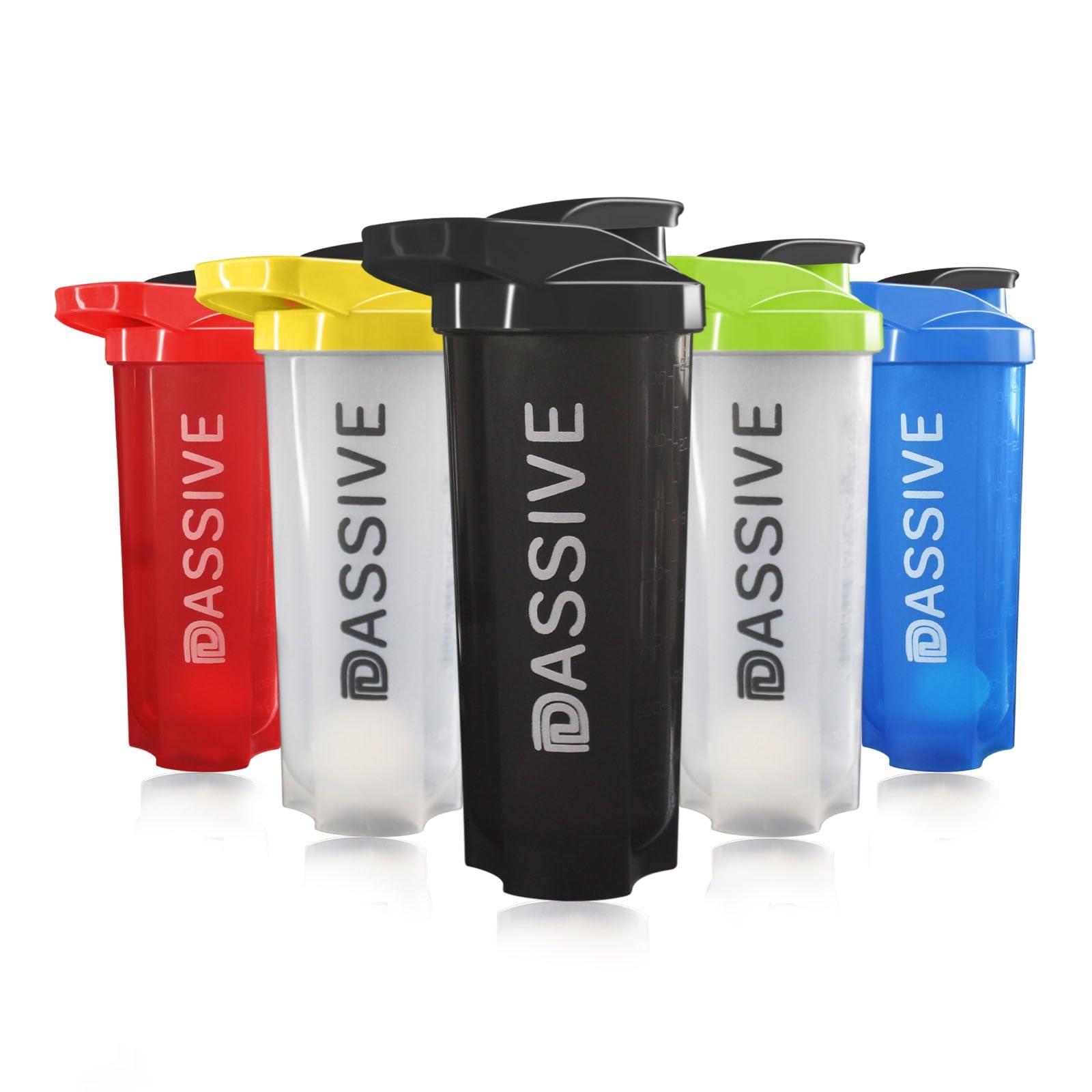 DASSIVE DASSIVE Blue Cap Blue Tumbler Gym Shaker Sipper Water Bottle 750ml Protein Shaker For Protein Preworkout BCAA Shake Leakproof Knob High Density Polyethylene BPA-Free