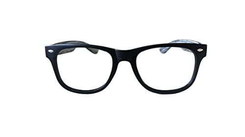 Nspecs An Optical Mall N specs Bifoacal Reading Glasses Distance Zero Power Near +1.00 to +3.00 Power For Mens Womens Black Colour Thick Side TR90 Material Frame With Unbrekable Fibre Glasses (+2.00)