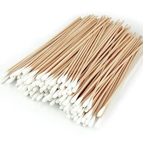 lemoonwuu 200PCS Cotton Swab - 6 Inch Cotton Sticks - Cotton Ear Swabs for Wound, Navel, Oral Cavity, Gynecological Care and Pet Ear Cleaning