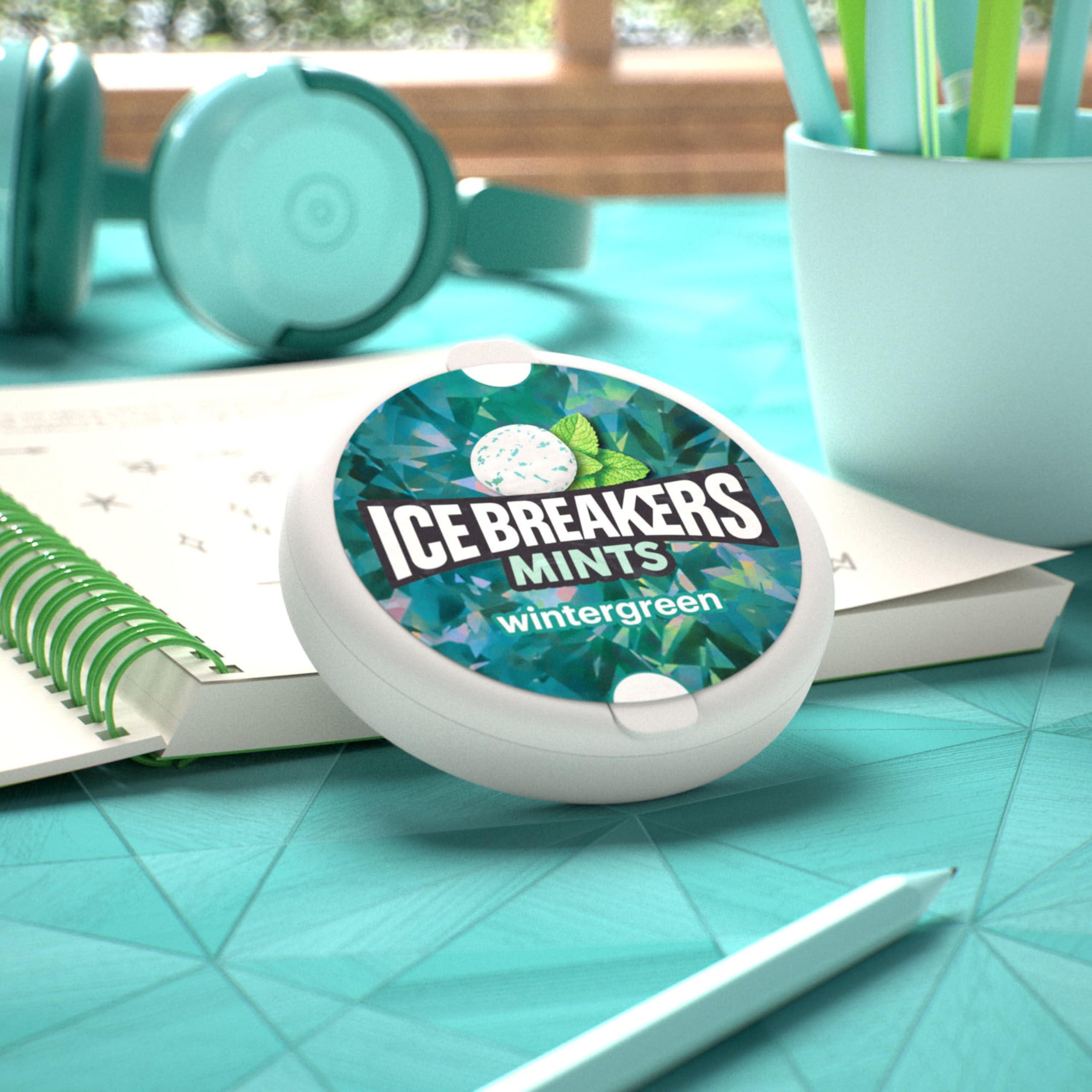 Ice Breakers Mints Ice Breakers Wintergreen Sugar Free Mints with Cooling Crystals, 1.5 oz 42 g, 8 Pack
