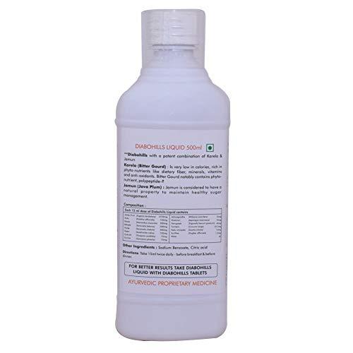 HERBAL HILLS Herbal Hills Diabohills Syrup with Karela Jamun 500ml Shots (500 ml (Pack of 4))