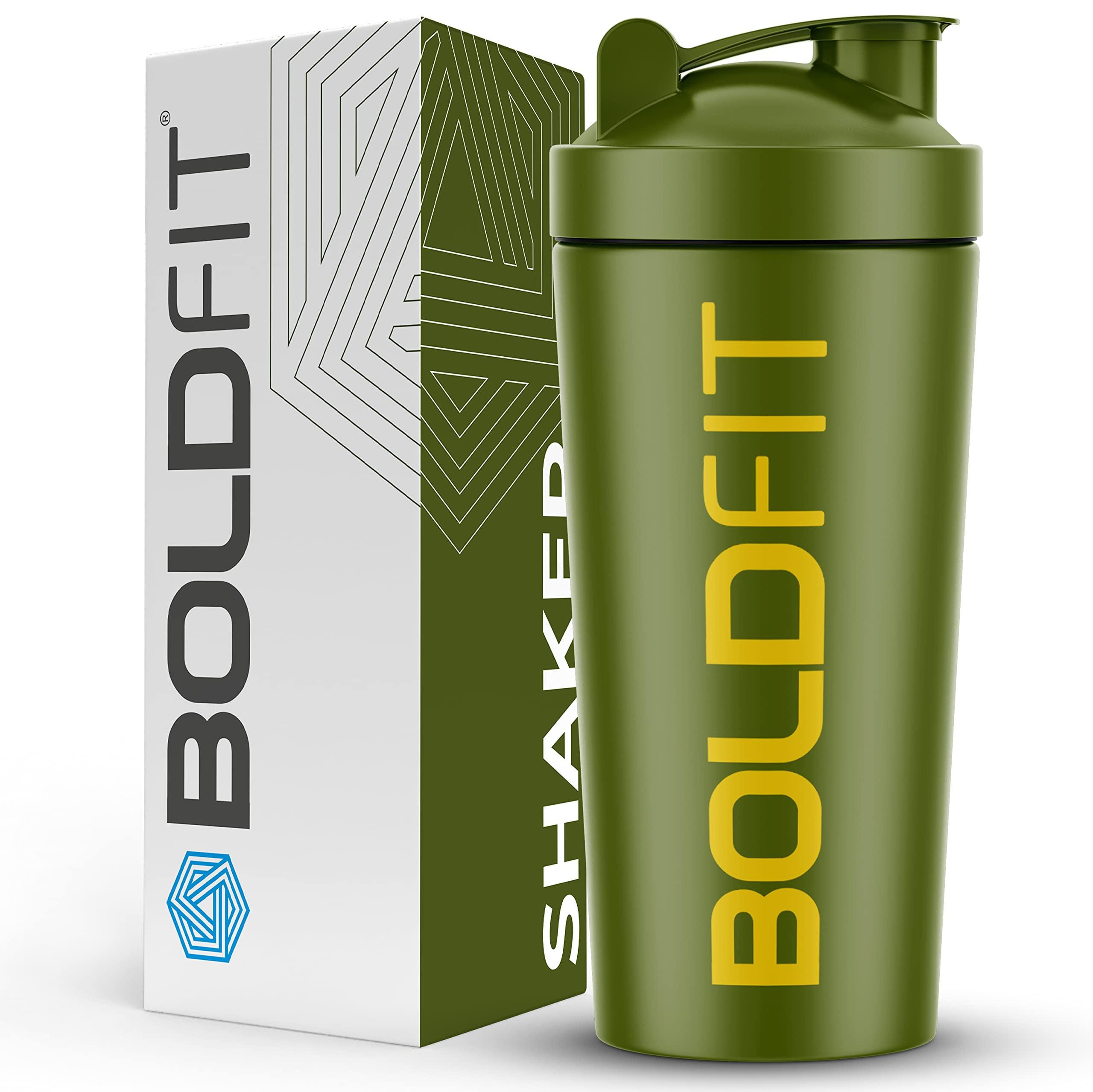 Boldfit Boldfit Stainless Steel Bold Gym Shaker Bottle,Shaker Bottles For Protein Shake 100% Leakproof Guarantee Protein Shaker/Sipper Bottle,Pre Workout&Bcaas&Water Bpa Free Material,700 ml