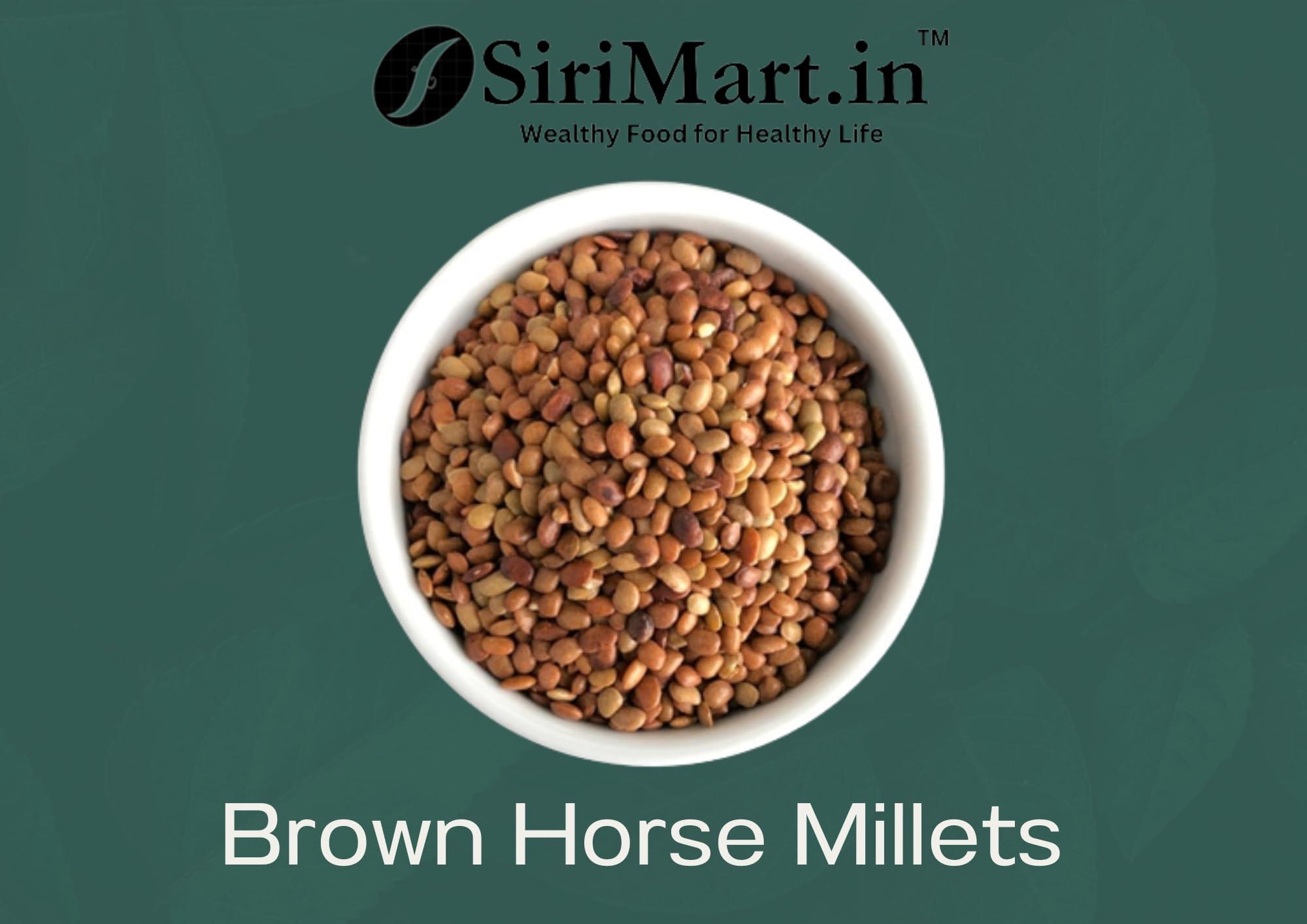 AJ ENTERPRISES SiriMart Kulthi Gram / Kollu / Horse Gram Fresh Grocery Pantry 100% Natural Premium (500g)