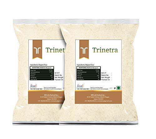 Trinetra Trinetra Rajgira Atta (Amarnath Flour)-1Kg (Pack of 2)