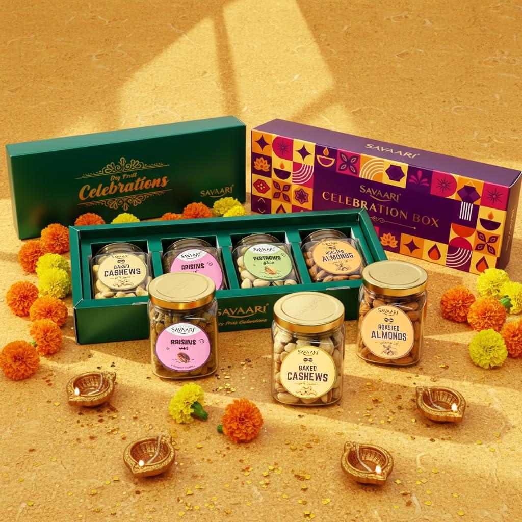 SAVAARI SAVAARI Celebration Dry Fruits Gift Box 580gms / Export Quality