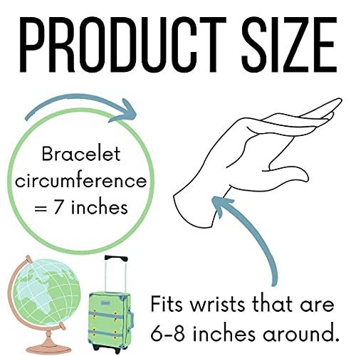 Cease Sickness Cease Sickness, Moonstone Morning Sickness Wristband, Mermaid Glass, Crystal Motion Sickness Bracelet, Helps Ease Car Sickness, Seasickness, Dizziness, Nausea from Being Pregnant or Traveling