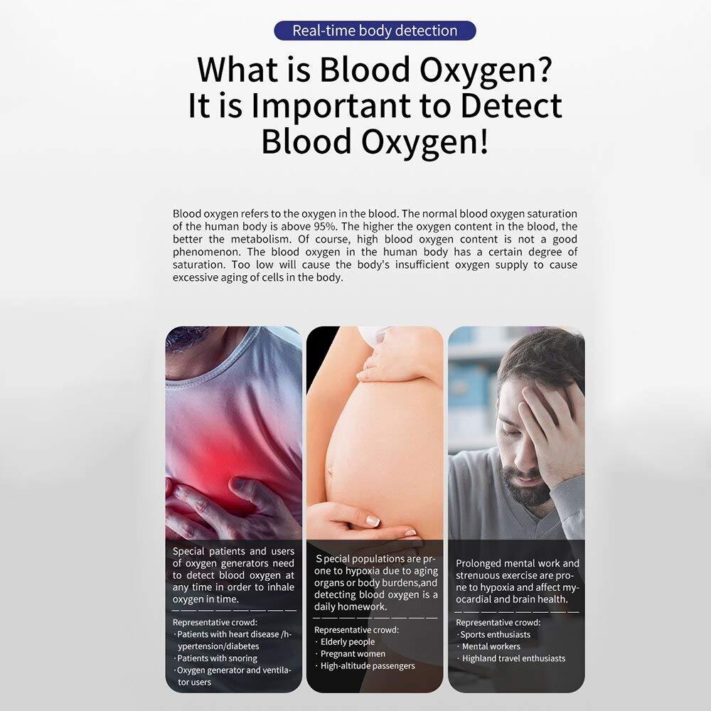 Xtore Xtore Fingertip Pulse Oximeter, Digital Oxygen Saturation Monitor with Plethysmograph and Perfusion Index | Heart Rate and SpO2 Levels Meter with OLED Display for Adult