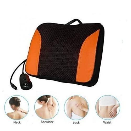 ezoubuy ezoubuy Shiatsu Back Cushion Massager with Rolling Massage Heads | For home, office, car | With Car adapter & electric adapter inclusive | Soft & Breathable Design | Free Wire Extension