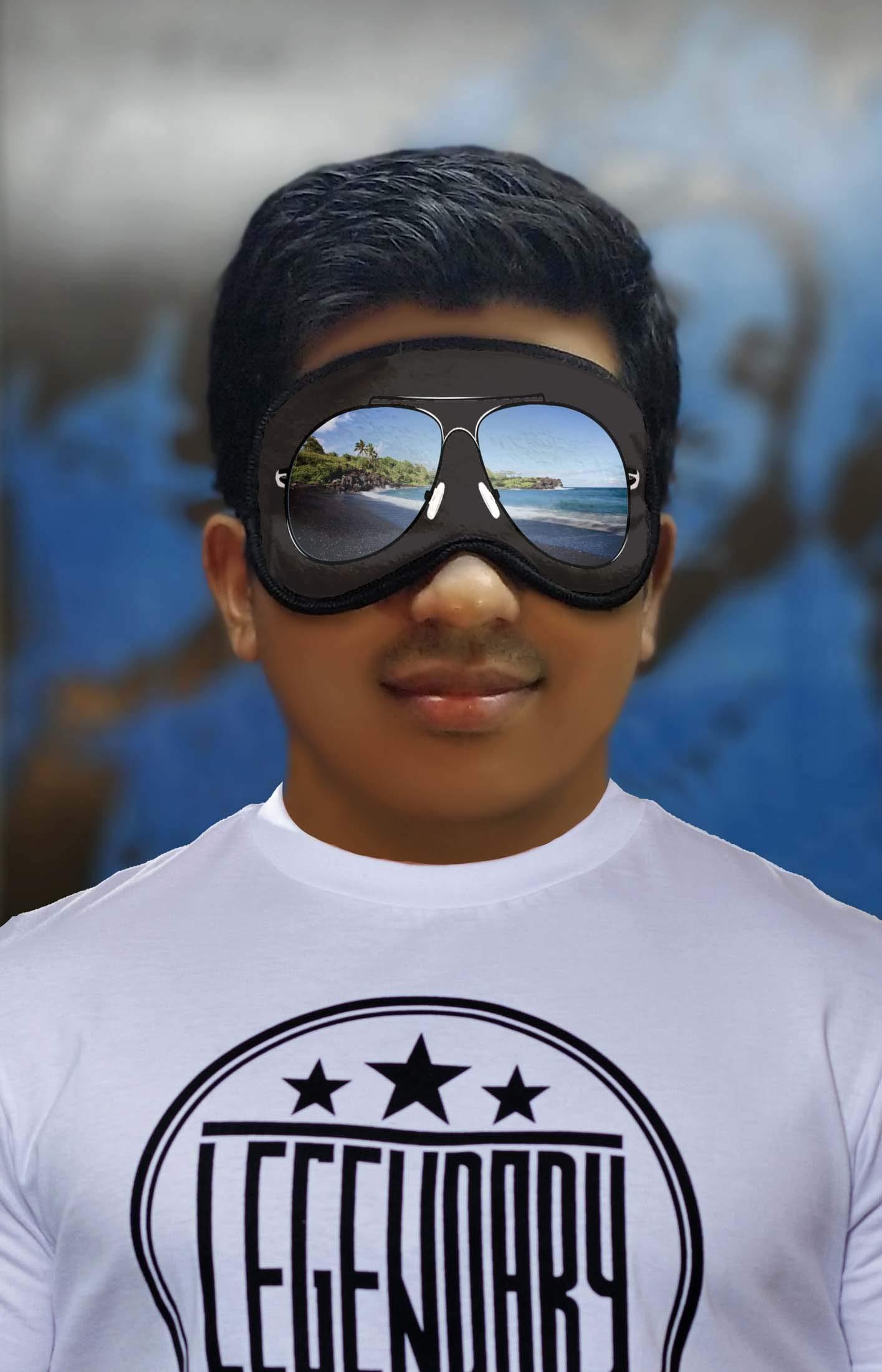 GRAPHICGIFT GRAPHICGIFT Travel Caricature Printed Sleeping Eye Mask for Men and Women