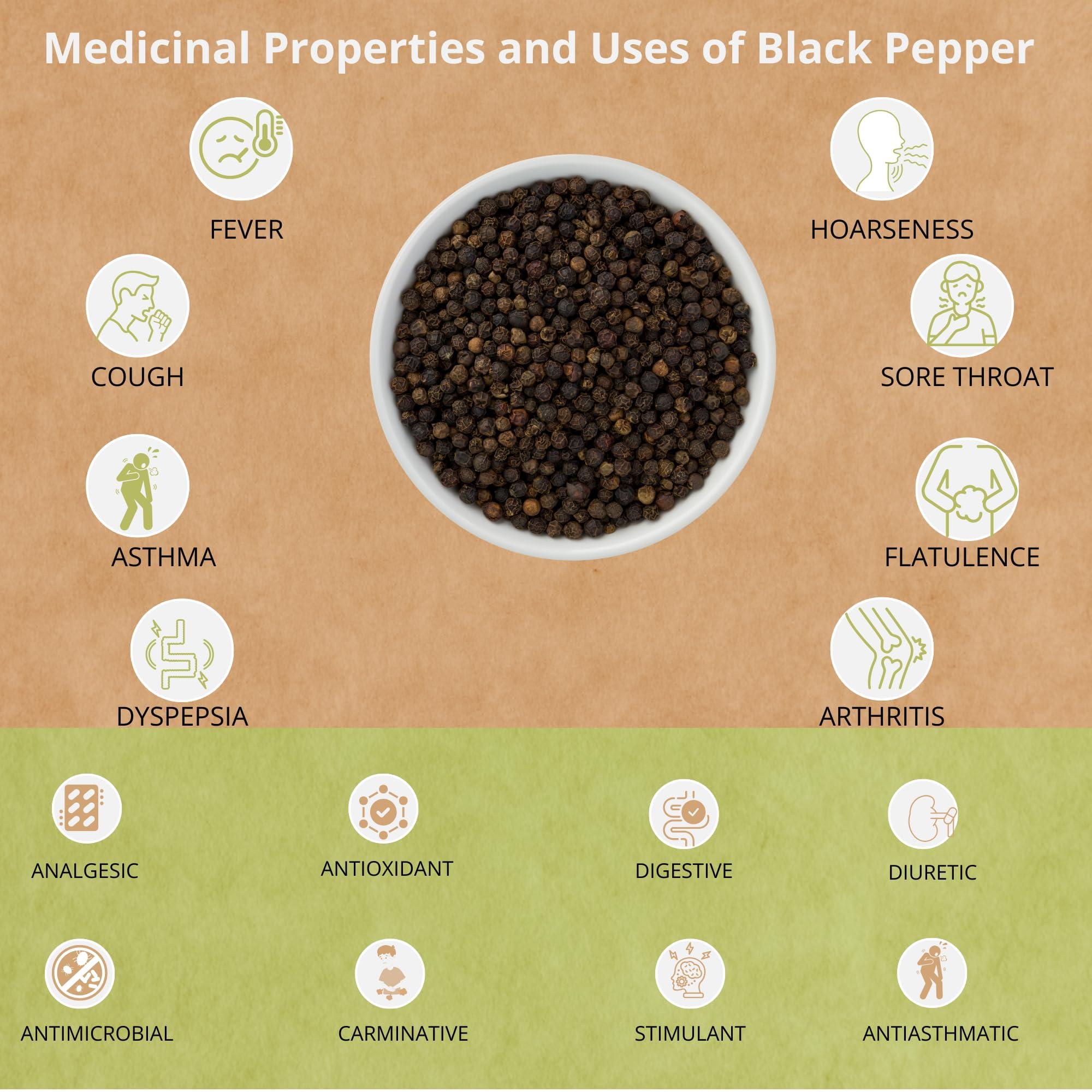 BOTLEAF BOTLEAF Black Pepper Powder 200 GM Idukki variety Derived from matured berries of Malabar Peppercorns from our own farm Thellissery Kali Mirch Golki Gota Golmorich Kalimiri Miriyalu 200 gm
