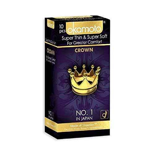OKAMOTO Okamoto Crown Condom | Ultra Thin Condoms for Male | Super Thin & Super Soft Condom(Pack of 1)