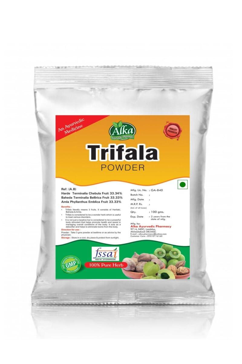 ALKA AYURVEDIC PHARMACY Alka Ayurvedic Pharmacy Pure & Natural Triphala Powder -100gm