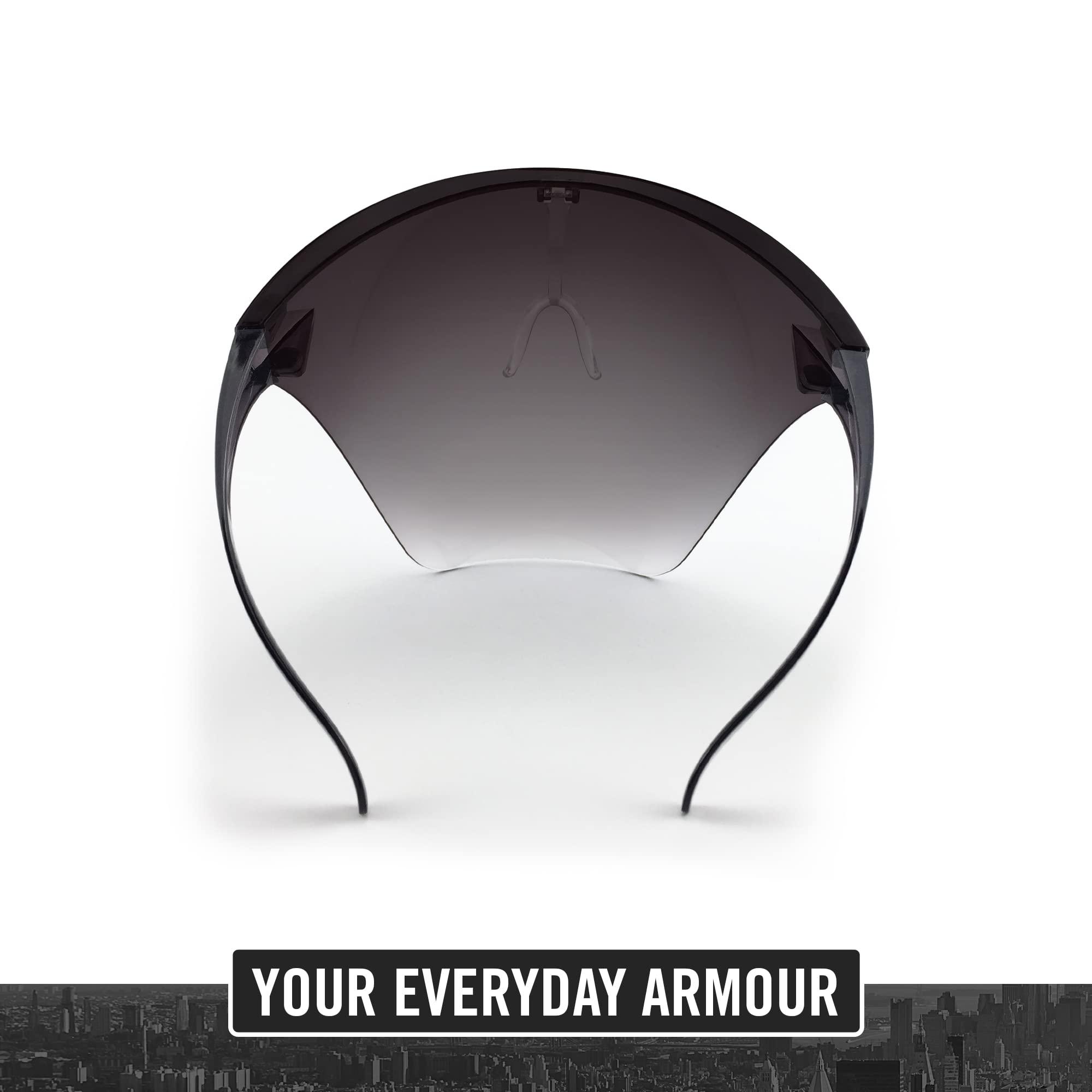 Kenneth Cole KENNETH COLE Goggle-Style Face Shield with 180 Safety Coverage: Anti-Fog Glasses and Clear Face Visor Integrated in One Design - Unisex Fashion Protective Wear for Men & Women