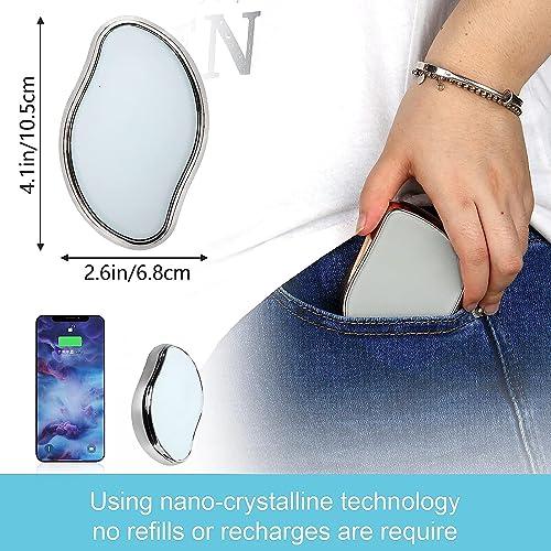 SWAURSAHA SWAURSAHA Premium Reusable Crystal Hair Remover for Women and Men | Ice Cube Roller for Face and Eye | Hair Removal & Ice Roller Tool (PINK)