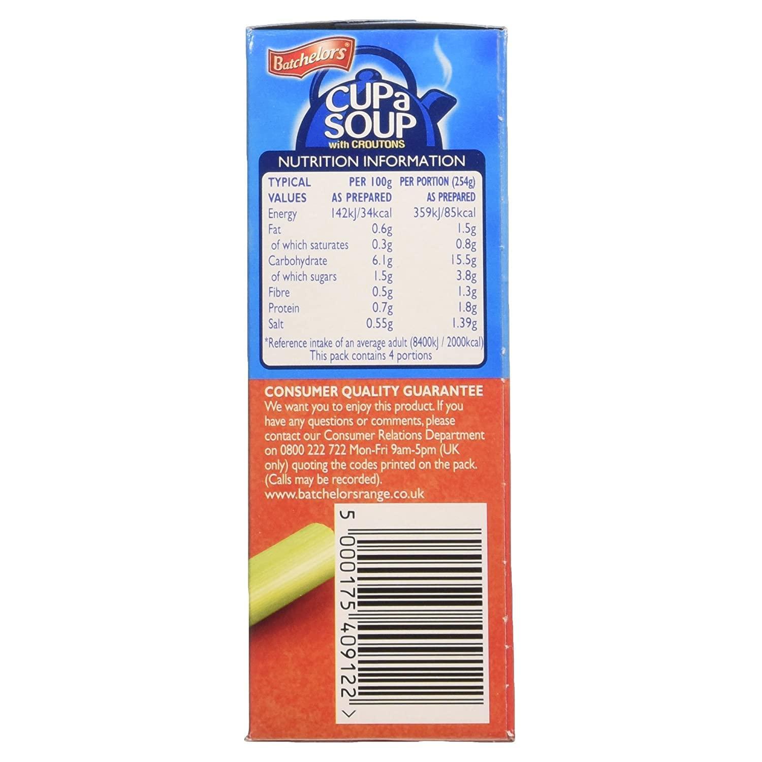 Batchelor's Batchelor's Cup A Soup with Croutons 4 Sachets - Minestrone- 2 Pack, 2 x 94 g