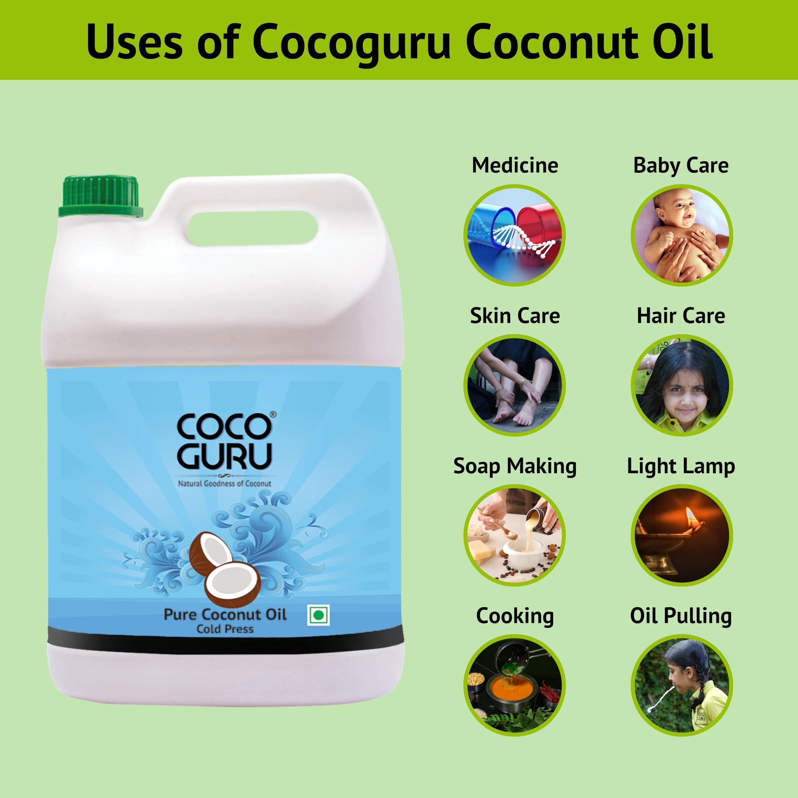 Cocoguru Cocoguru Cold Pressed Coconut Oil - Pouch 1 Litre