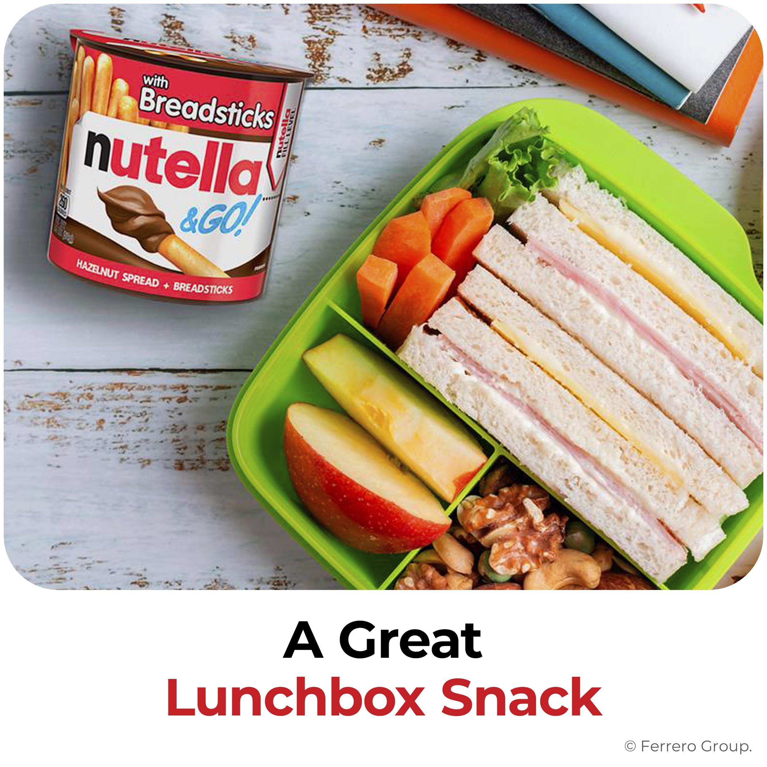 Nutella Nutella Ferrero & Go Hazelnut Spread With Cocoa & Bread Sticks,52G Each (Pack Of 2)