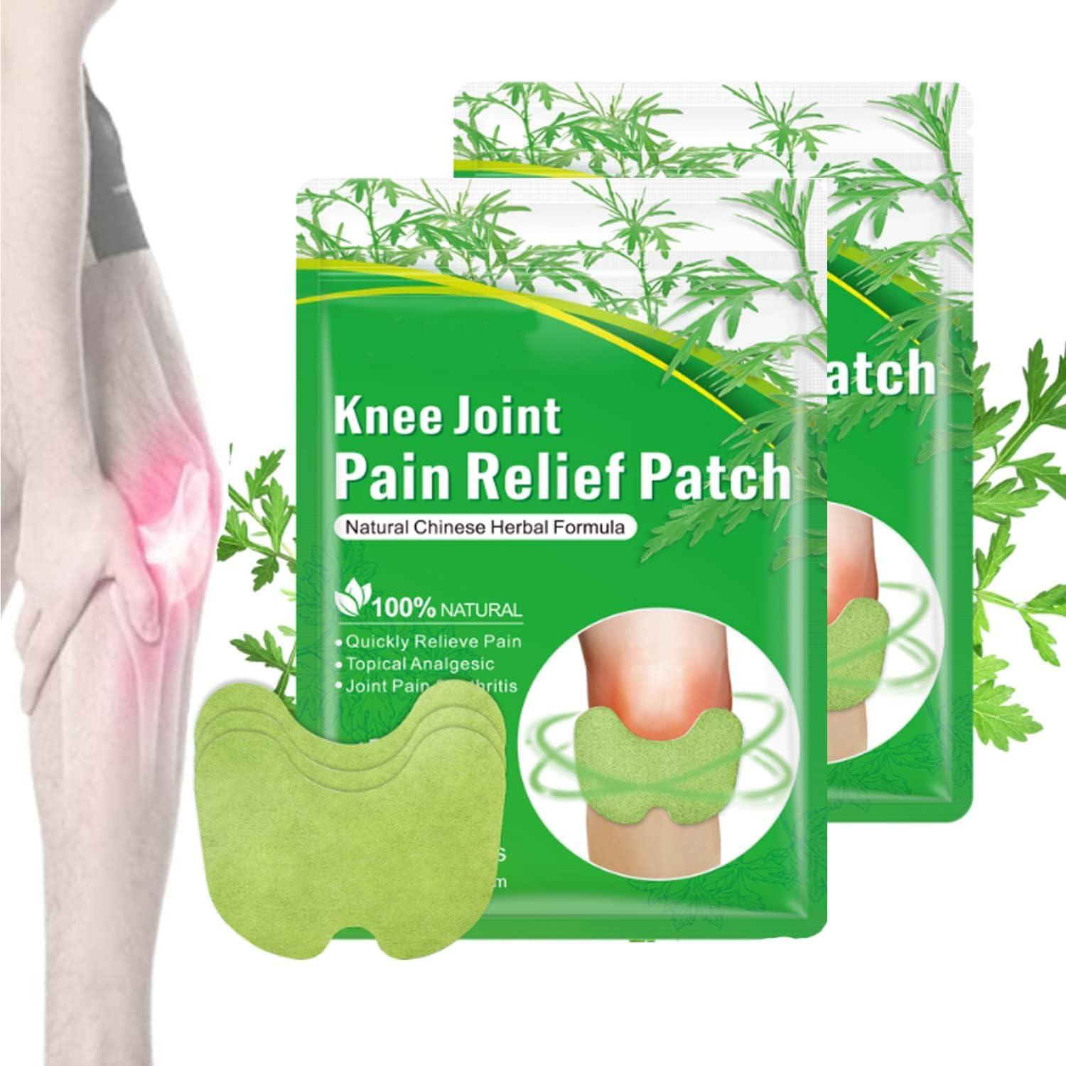 SWAMINE Herbal Knee Plaster Sticker Pain Relief and Inflammation Patches Joint Knee Relief Patches Kit Natural Wormwood Extract Sticker Knee Pain Relief Patches For Men Women Pack Of 10