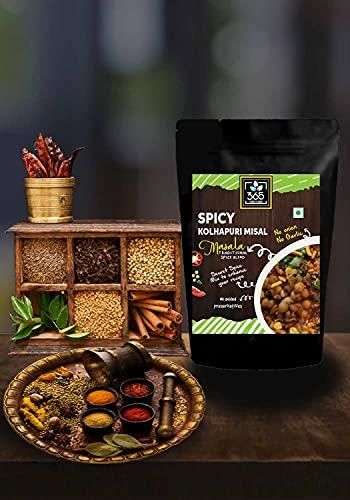 365 STORE TO DOOR 365 STORE TO DOOR Indian Spice – Jain Spicy Kolhapuri Missal Masala, 250 gm. | Homemade Powdered | for Healthy Cooking | Ready to use | All Seasonings Spices | Pure & Hygiene | Spice Mix