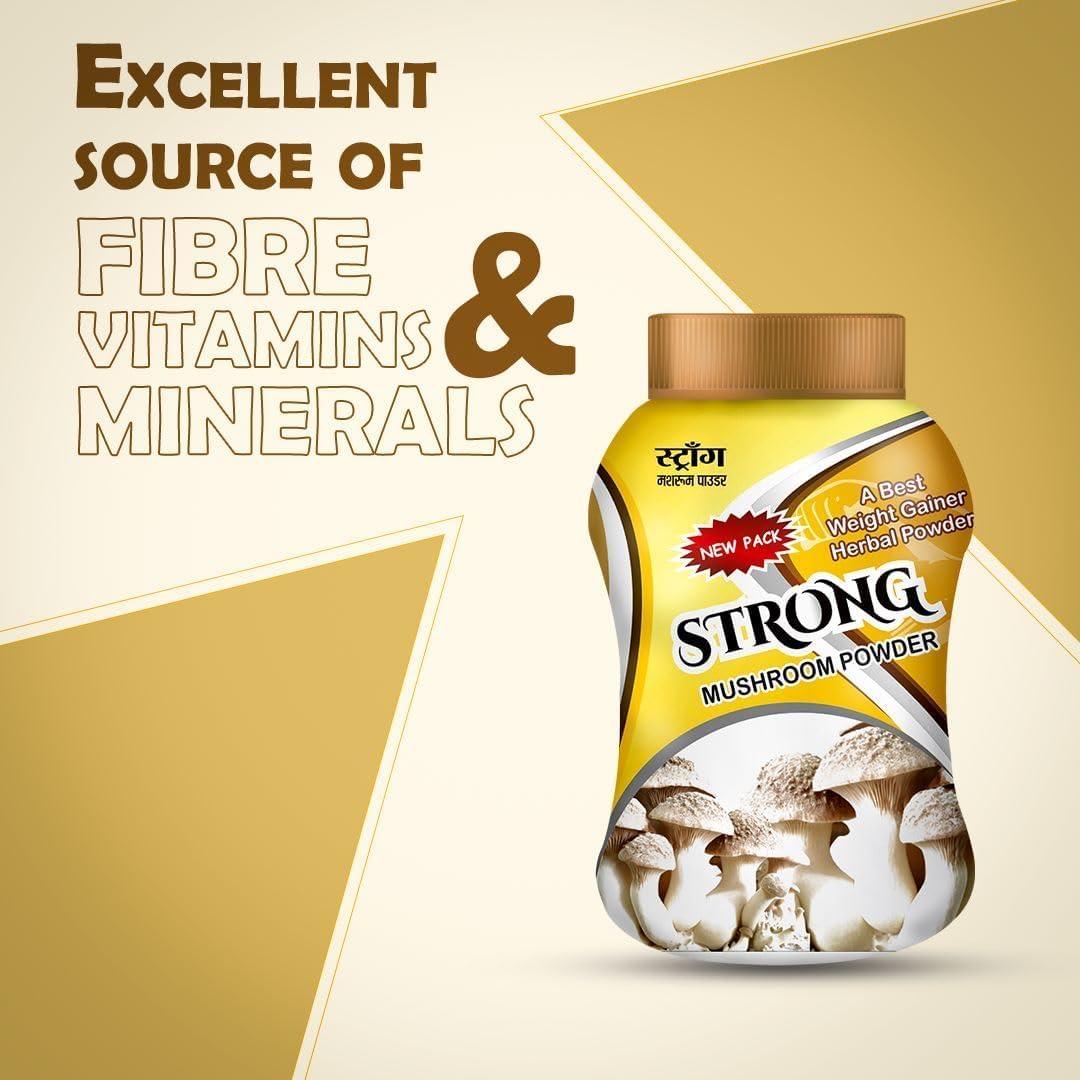 DRL STRONG MUSHROOMS POWDER DRL STRONG MUSHROOMS POWDER Weight Gainer Herbal Powder For Men And Women (100G) (Pack Of 1)